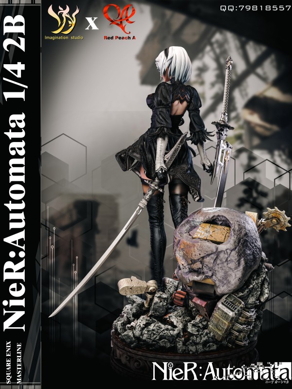 Imagination studio X Red Peach A NieR:Automata 2B Hot Sexy 1/4 Statue